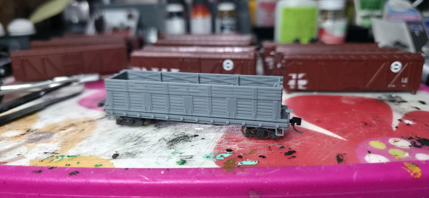 N Scale Southern Pacific F-50-5/8/9/10/12 Flat Car 3d printed kit