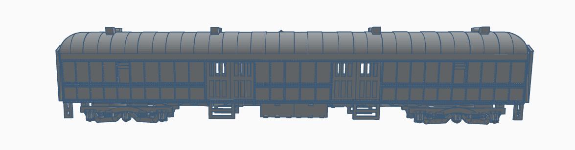 N scale Harriman 70-B-x and 70-BA-x Baggage Car Kits