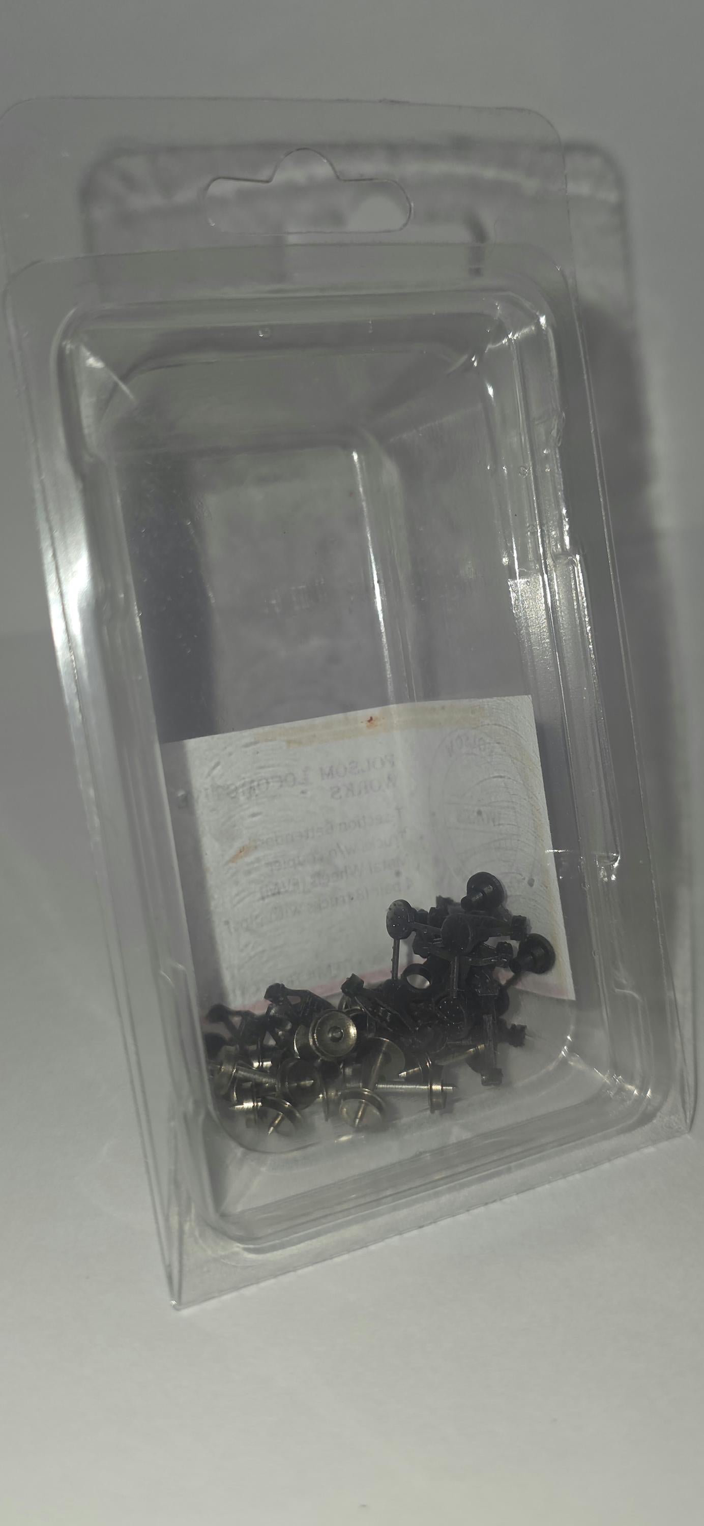 4-pair N scale T-section bettendorf trucks w/o couplers and w/ fine scale metal wheels