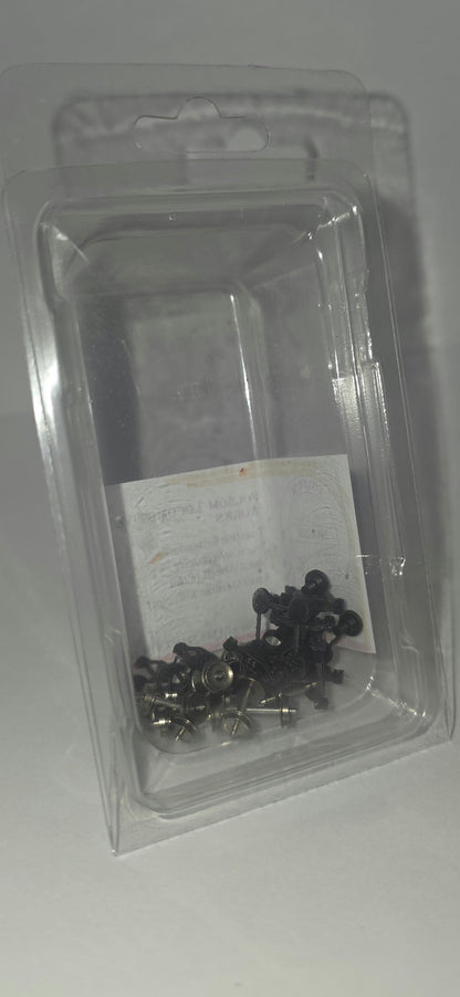 4-pair N scale T-section bettendorf trucks w/o couplers and w/ fine scale metal wheels