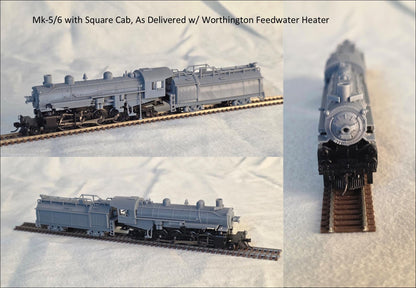 N Scale Southern Pacific Mk-5/6 Mikado Pacific Lines Kit