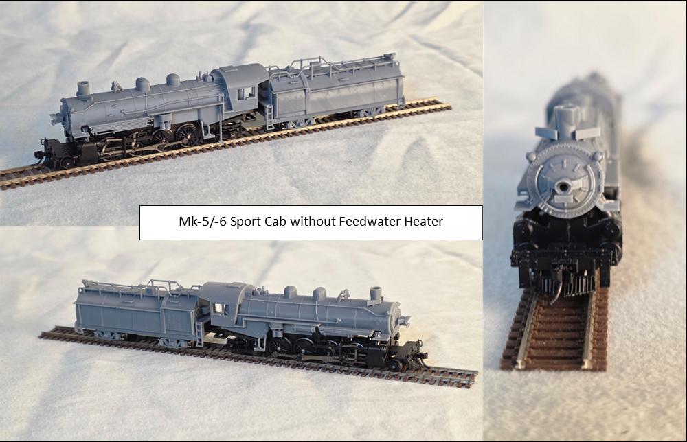 N Scale Southern Pacific Mk-5/6 Mikado Pacific Lines Kit