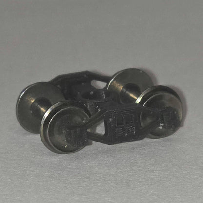 4-pair N scale T-section bettendorf trucks w/o couplers and w/ fine scale metal wheels