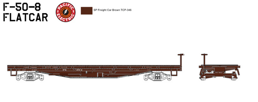 N Scale Southern Pacific F-50-x Flat Car Decals