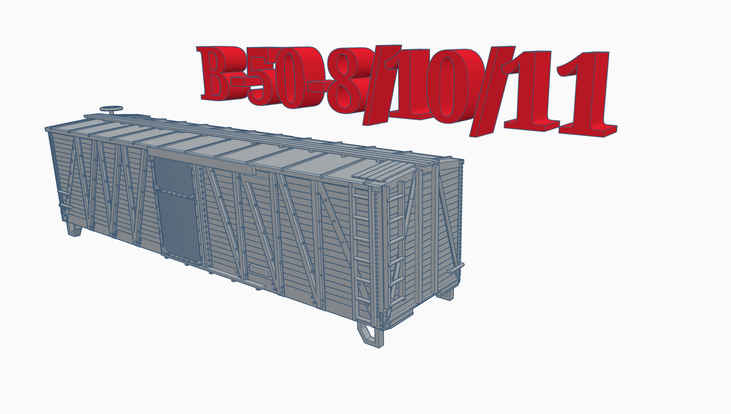 N Scale SP B-50-8/10/11/12/13/14 boxcars
