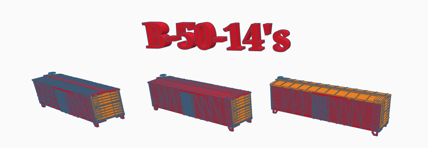 N Scale SP B-50-8/10/11/12/13/14 boxcars