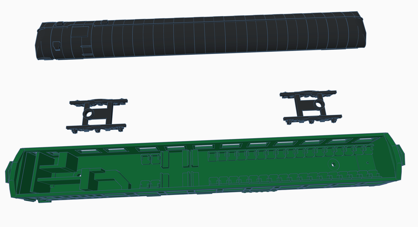 N scale SP 75-CS-2 "Oliver Millet" 3d printed resin kit