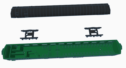 N scale SP 75-CS-2 "Oliver Millet" 3d printed resin kit