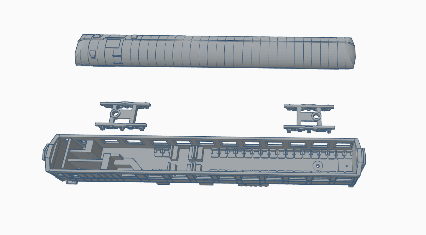 N scale SP 75-CS-2 "Oliver Millet" 3d printed resin kit