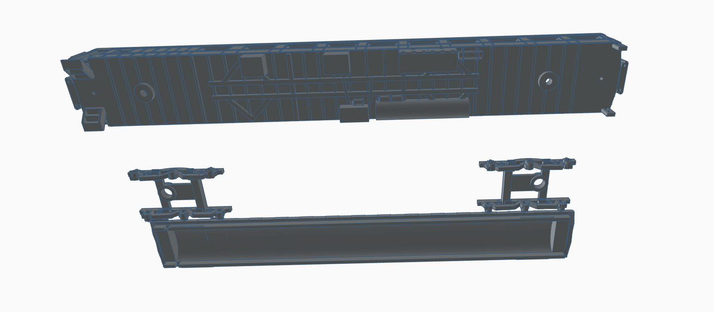 N scale SP 75-CS-2 "Oliver Millet" 3d printed resin kit