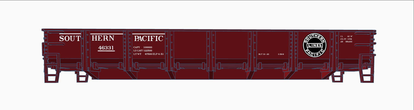 N Scale Southern Pacific G-50-9/10/11 Gondola 3d printed kit