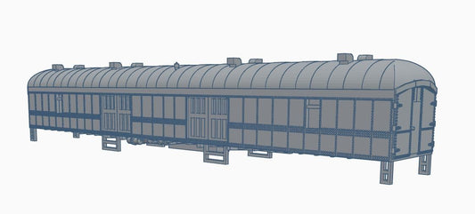 N scale Harriman 70-B-x and 70-BA-x Baggage Car Kits