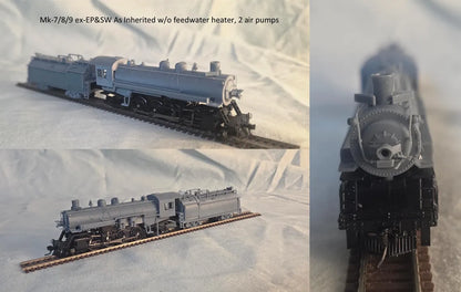 N Scale Southern Pacific Mk-7/8/9 Mikado Pacific Lines Kit