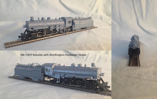 N Scale Southern Pacific Mk-7/8/9 Mikado Pacific Lines Kit